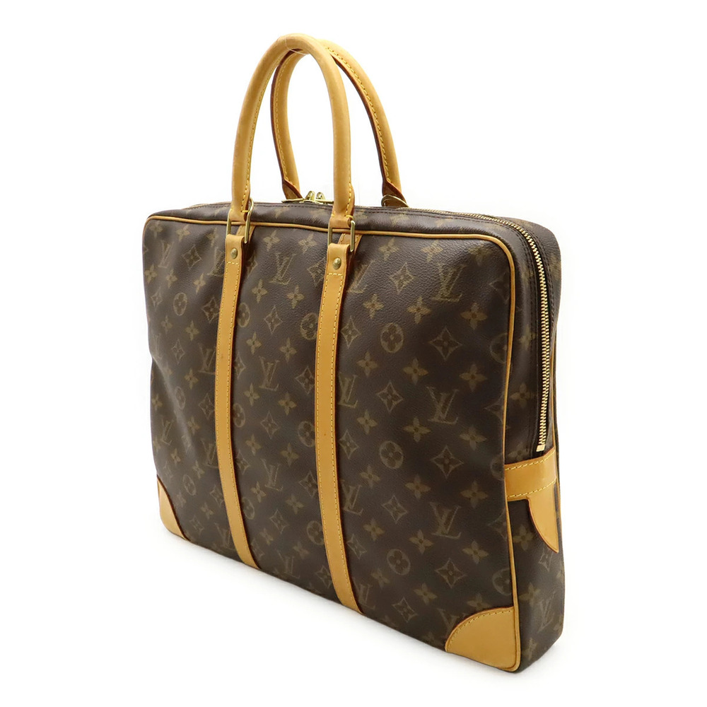 Louis Vuitton Port Voyage Business Bag PDV Briefcase Monogram Brown